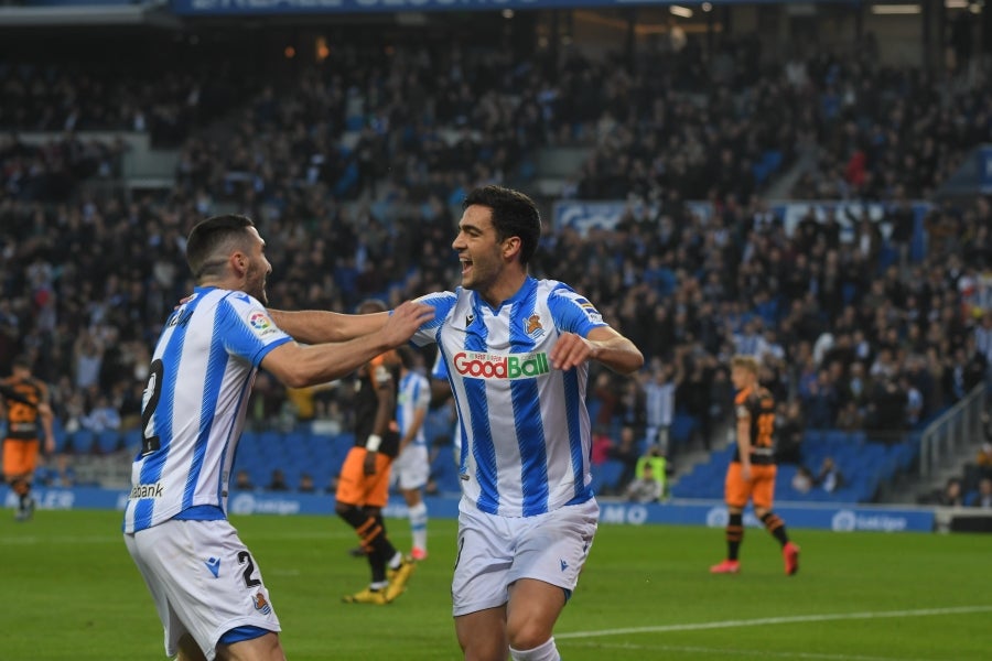 Fotos: Las mejores imágenes de la Real Sociedad contra frente al Valencia