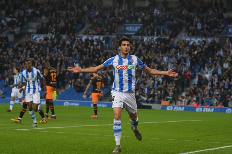 Fotos: Las mejores imágenes de la Real Sociedad contra frente al Valencia