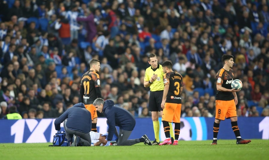 Fotos: Las mejores imágenes de la Real Sociedad contra frente al Valencia