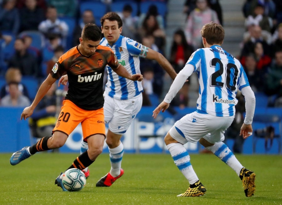 Fotos: Las mejores imágenes de la Real Sociedad contra frente al Valencia