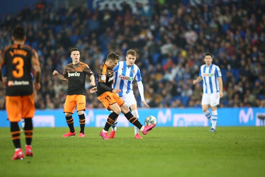 Fotos: Las mejores imágenes de la Real Sociedad contra frente al Valencia