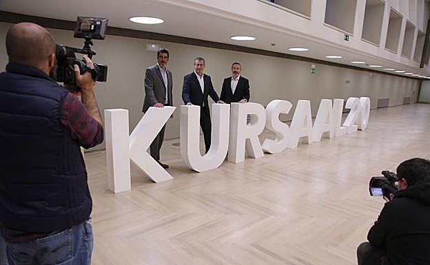 Eneko Goia, Markel Olano e Iker Goikoetxea. 