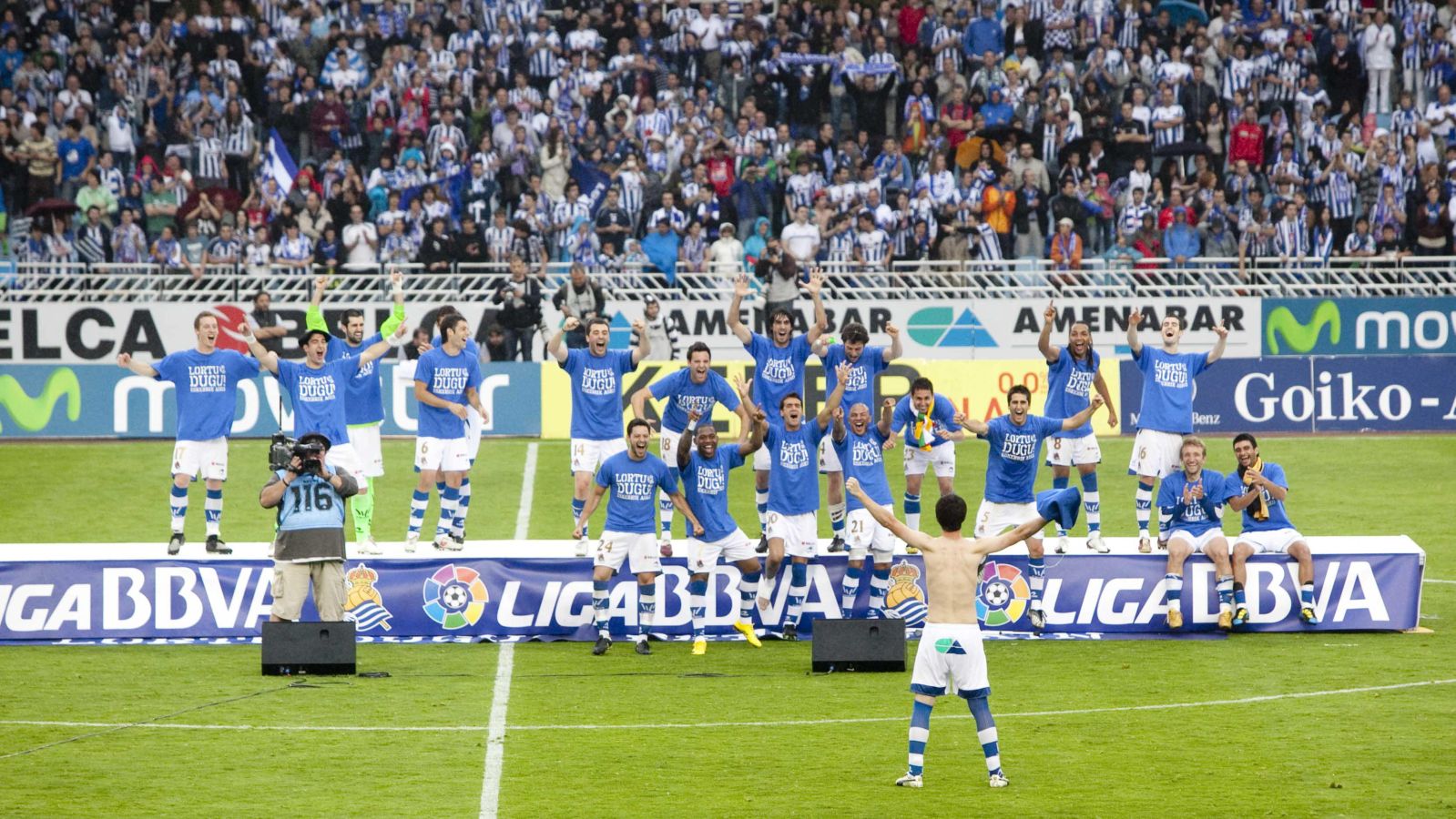 Fotos históricas de las celebraciones de la Real Sociedad