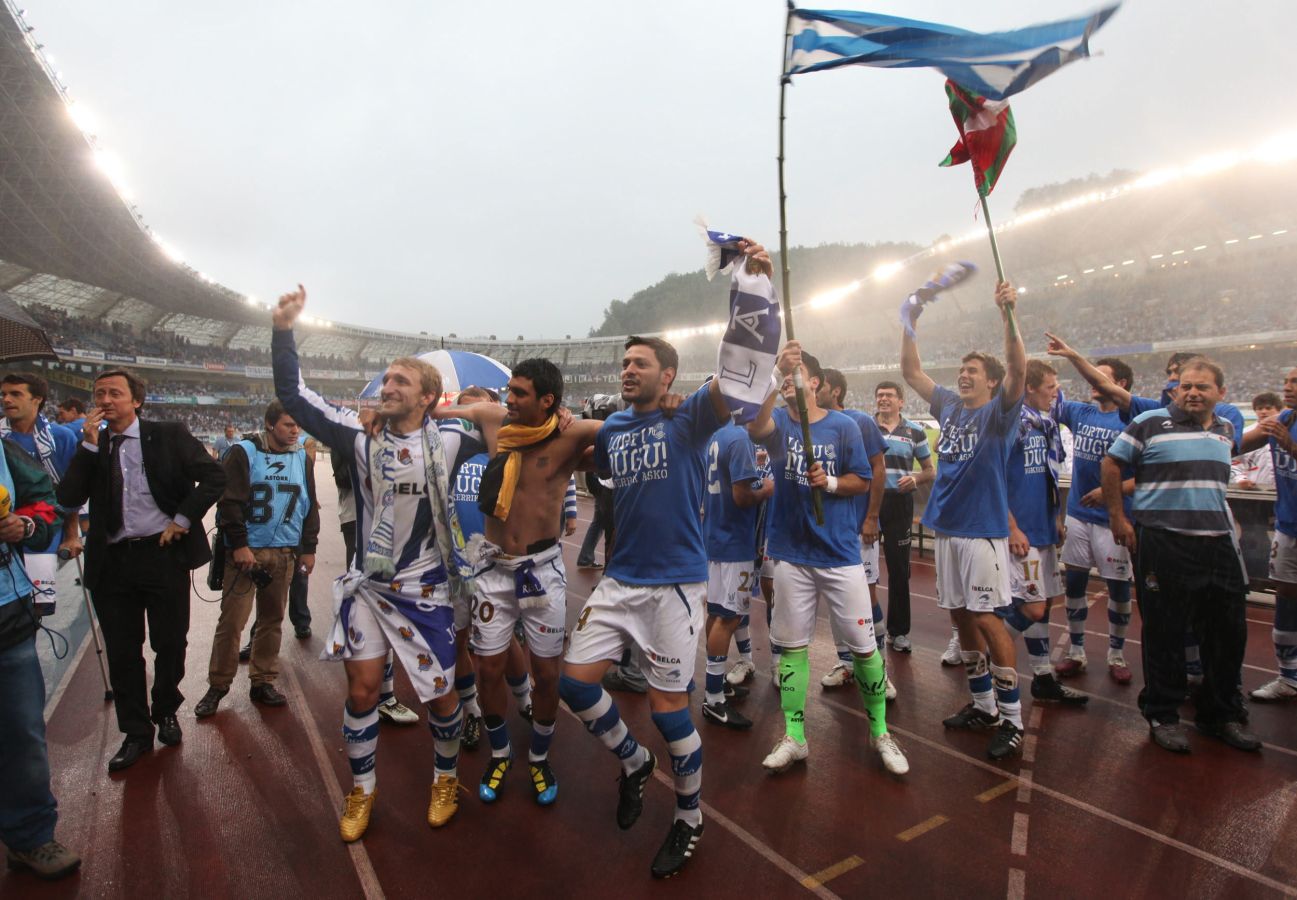 Fotos históricas de las celebraciones de la Real Sociedad