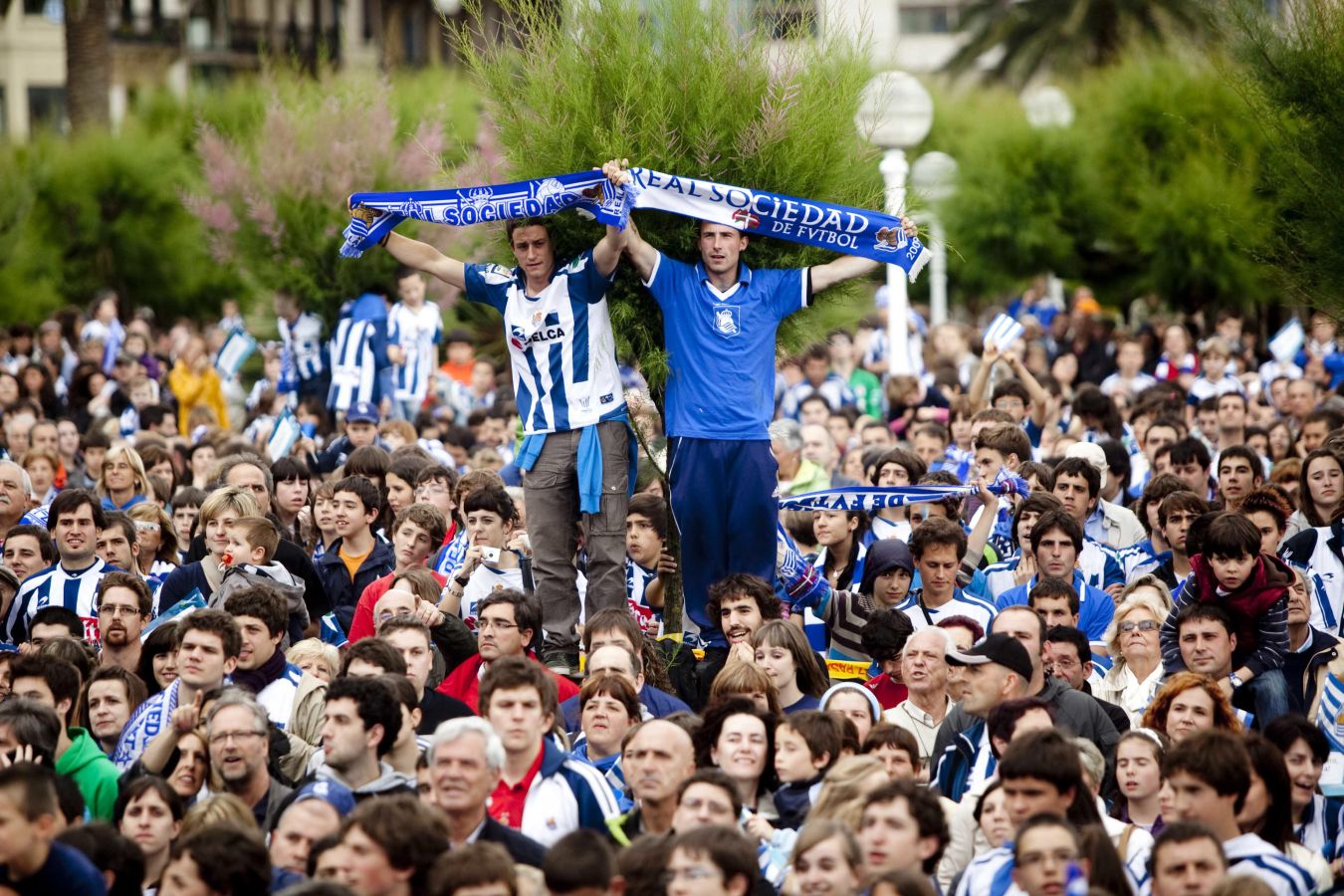 Fotos históricas de las celebraciones de la Real Sociedad