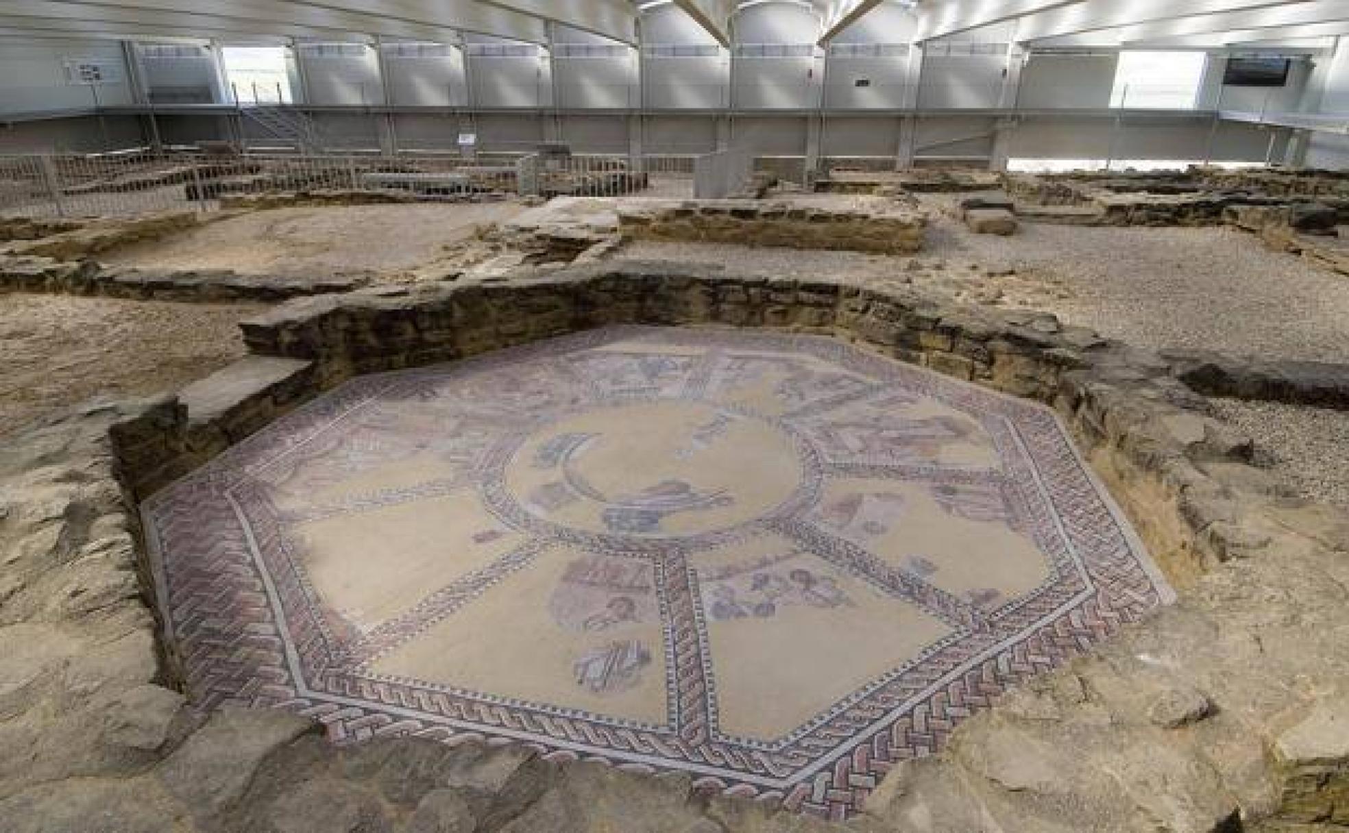 Mosaico de la Villa Romana de las Musas de Arellano.