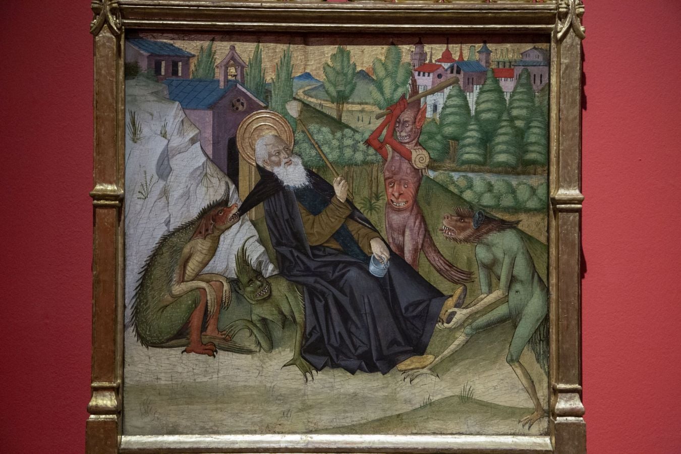 El diablo es el eje de la nueva exposición temporal que se puede ver hasta el 25 de mayo en el Museo San Telmo de San Sebastián y que se articula en torno a una única obra, 'Las tentaciones de San Antonio' de Jan Brueghel, para recrear un «tenso» universo onírico dedicado a la tentación y el pecado.