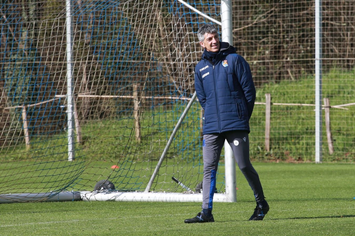 Las mejores imágenes de la plantilla txuri-urdin preparandose para el partido más importante de la temporada.