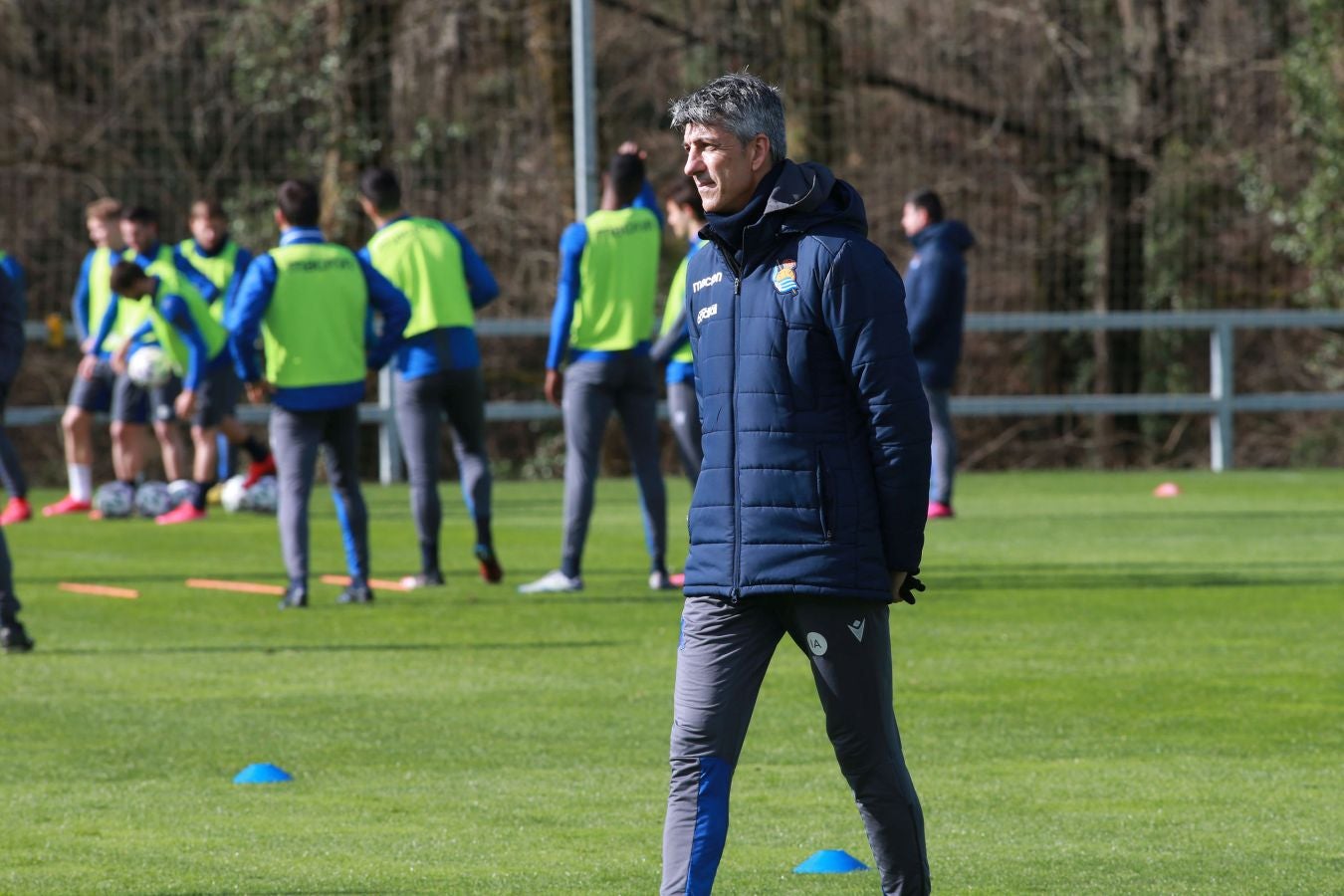 Las mejores imágenes de la plantilla txuri-urdin preparandose para el partido más importante de la temporada.