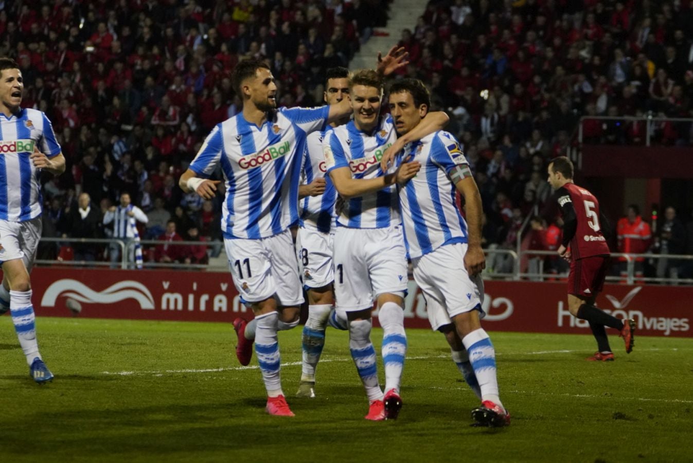 Ambientazo en Anduva para la vuelta de la semifinal de Copa entre Real Sociedad y Mirandés