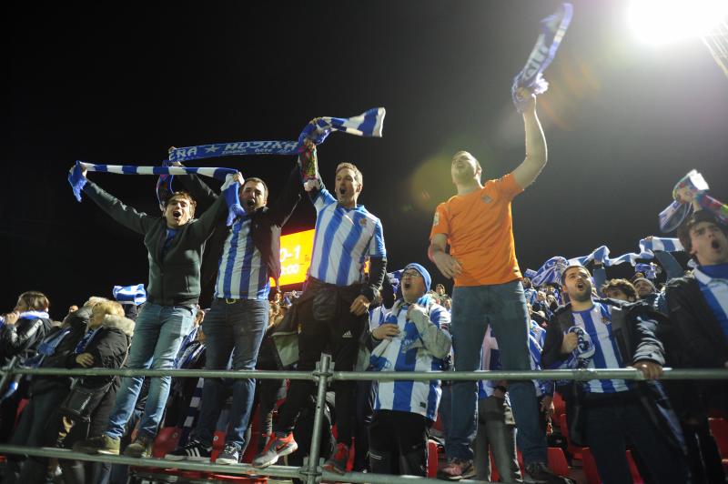 Así ha celebrado la Real Sociedad la victoria que les permitirá jugar 32 años después una final de Copa del Rey