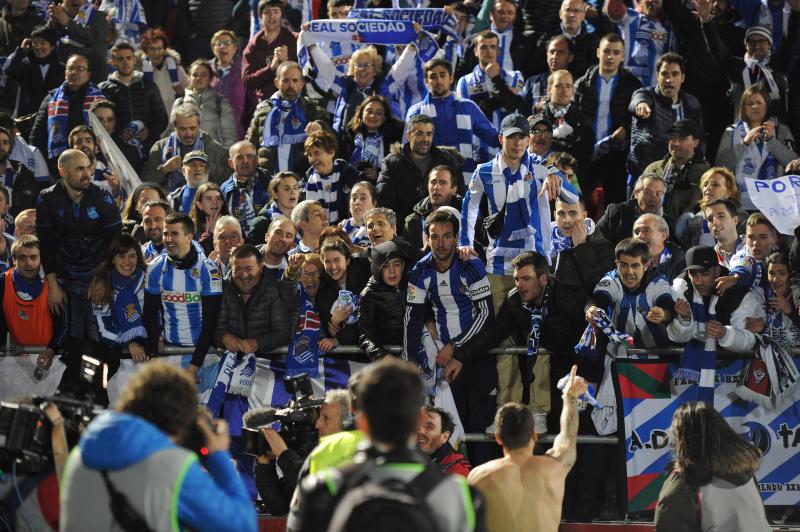 Así ha celebrado la Real Sociedad la victoria que les permitirá jugar 32 años después una final de Copa del Rey