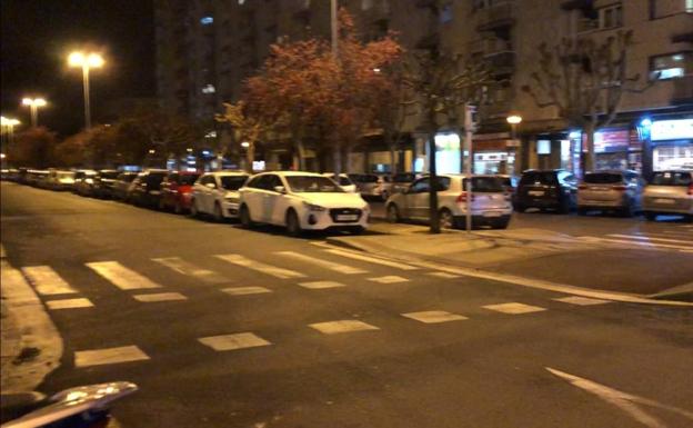 Calles vacías en San Sebastián durante la semifinal de Copa de la Real Sociedad