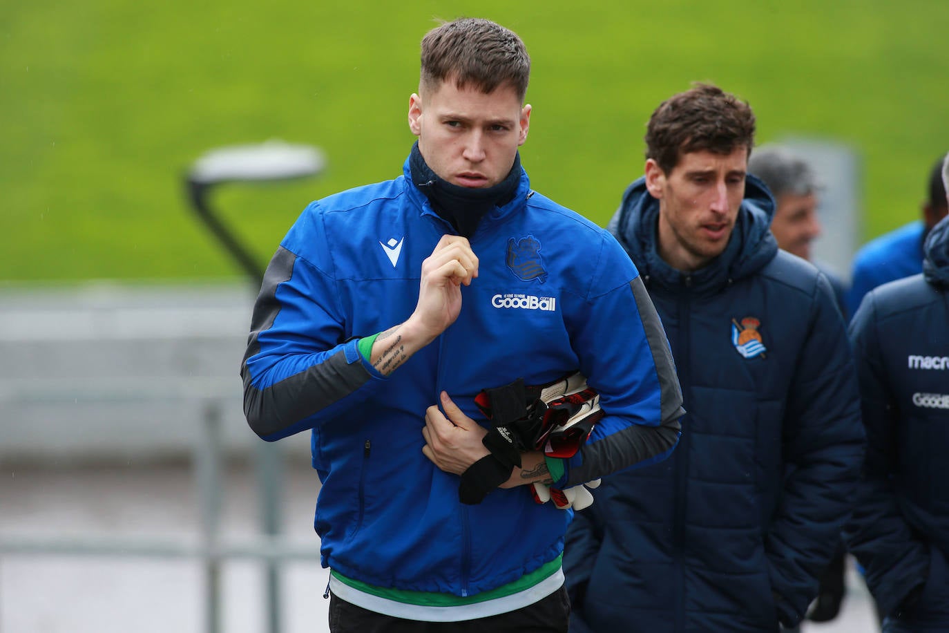 Los txuri-urdines se han ejercitado a puerta cerrada.