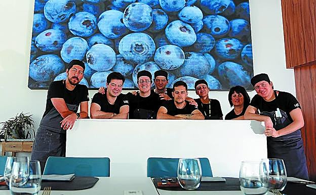 El equipo de Labe Restaurant, ubicado en Tabakalera.
