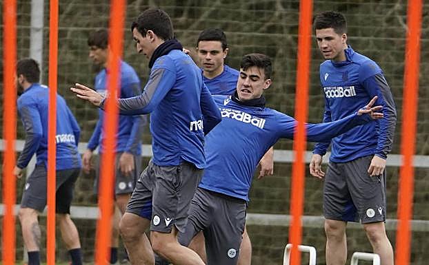 Oyarzabal, Sangalli, Barrenetxea y Zubeldia, cuatro productos de la cantera de Zubieta. 