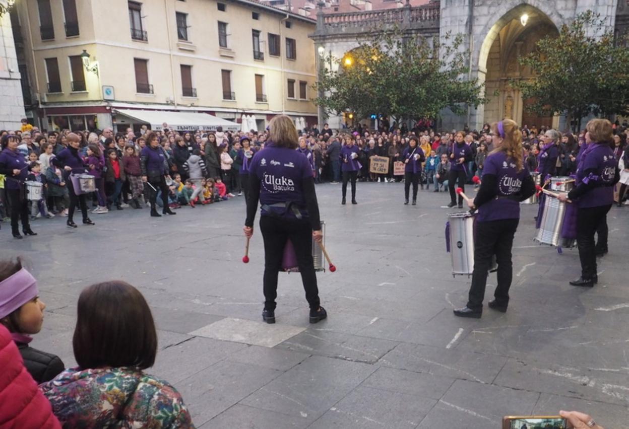 Manifestación contra la violencia de género. 
