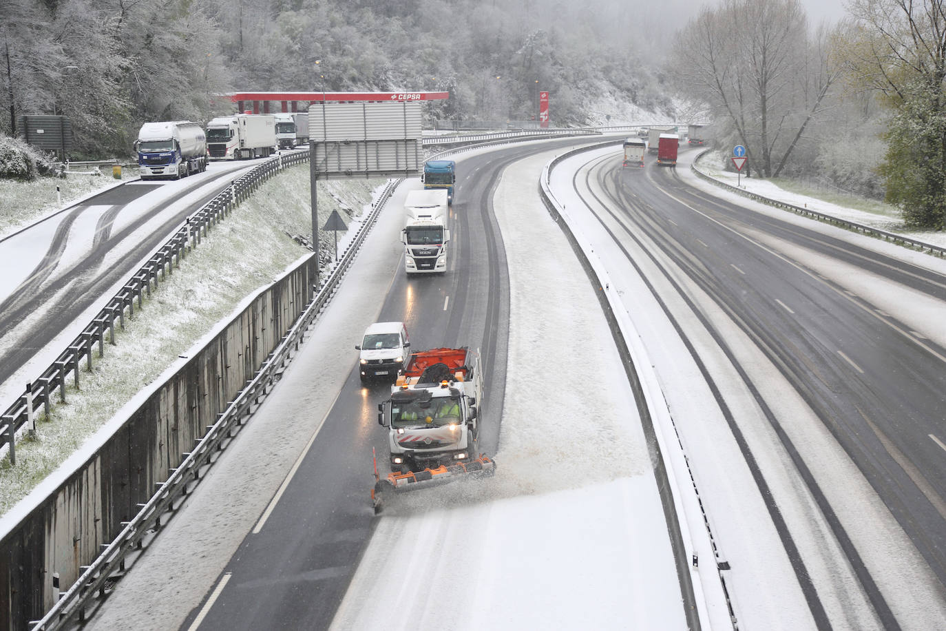 La nieve llega a Gipuzkoa