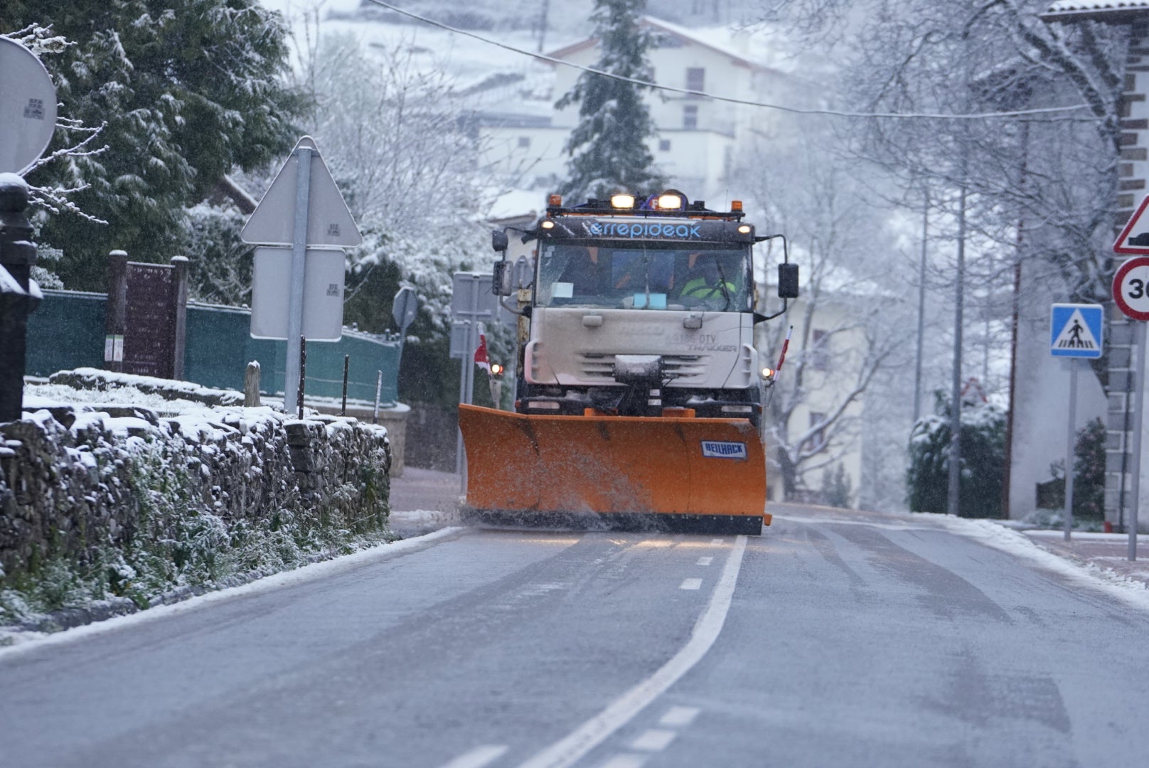 La nieve llega a Gipuzkoa