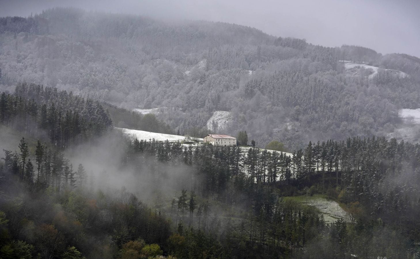 La nieve llega a Gipuzkoa