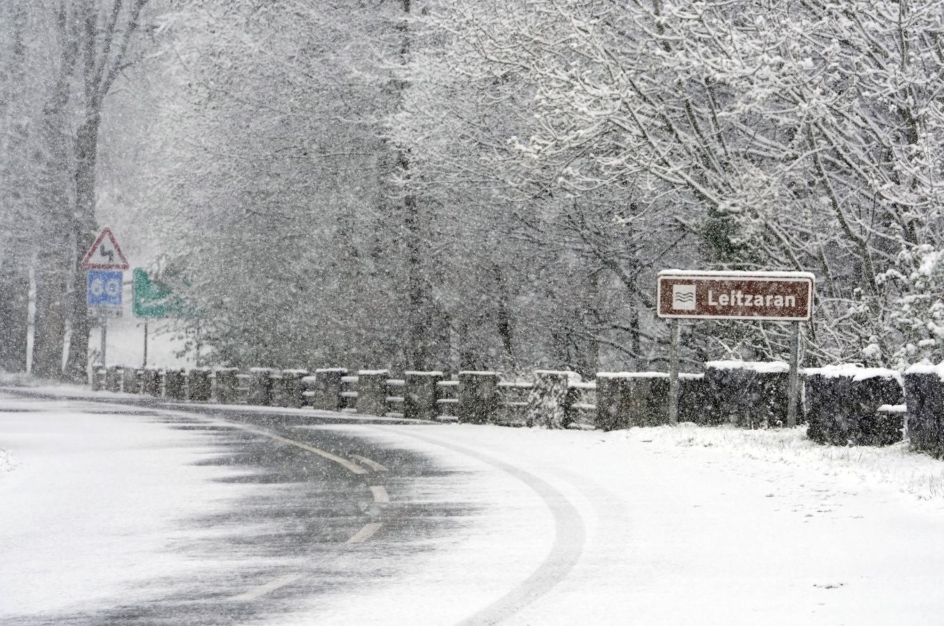 La nieve llega a Gipuzkoa