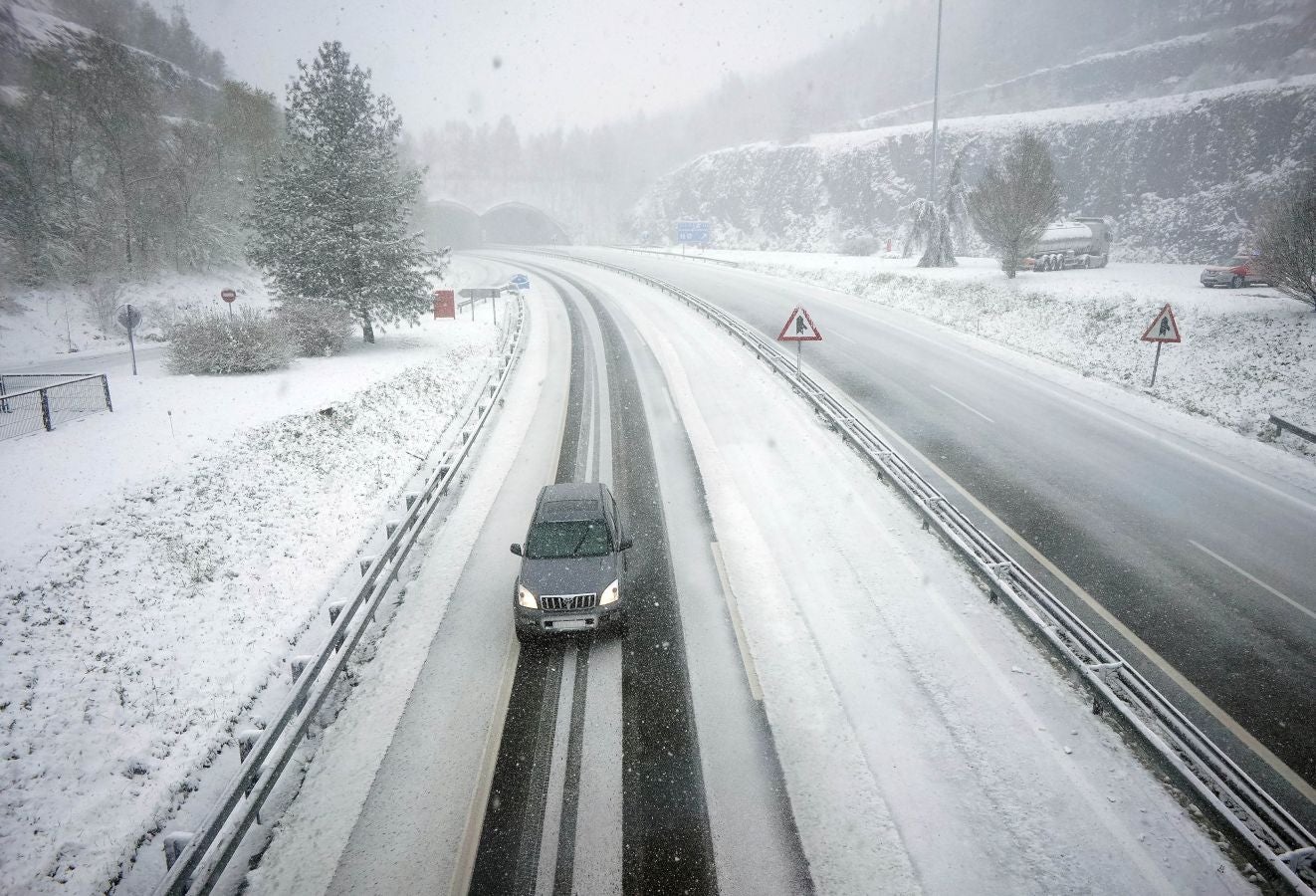 La nieve llega a Gipuzkoa