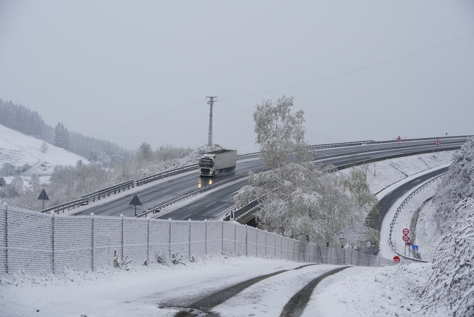 La nieve llega a Gipuzkoa