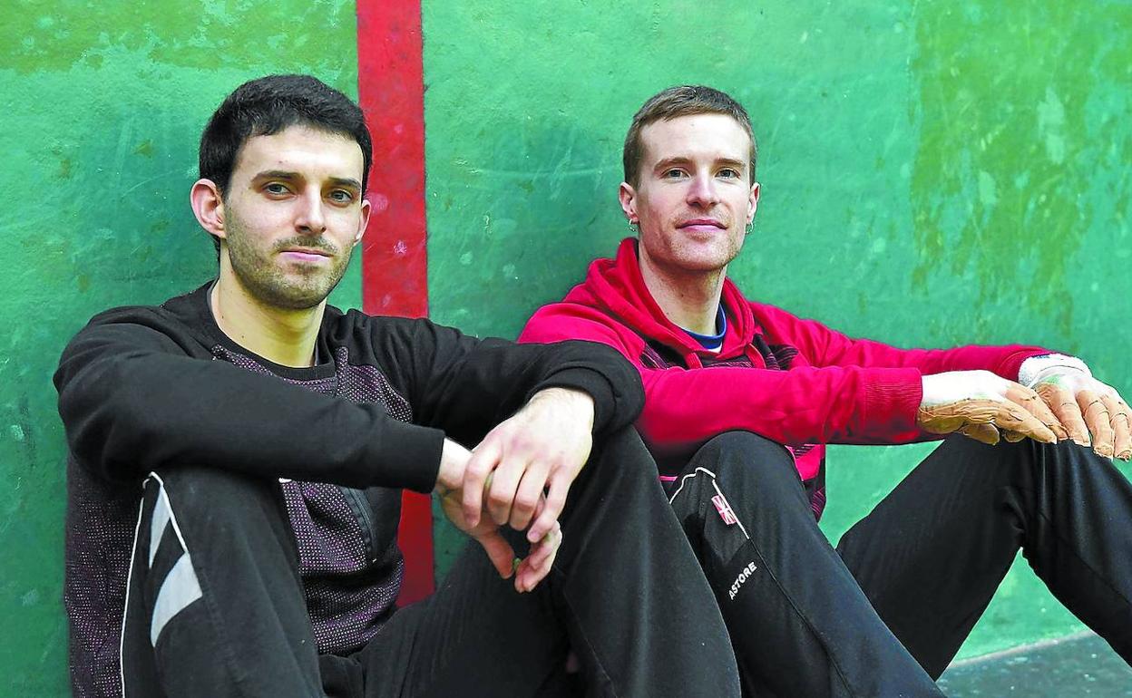 El amezketarra Jokin Altuna y el alegiarra Iñaki Artola, dos de los puntales de la cantera de Tolosaldea.