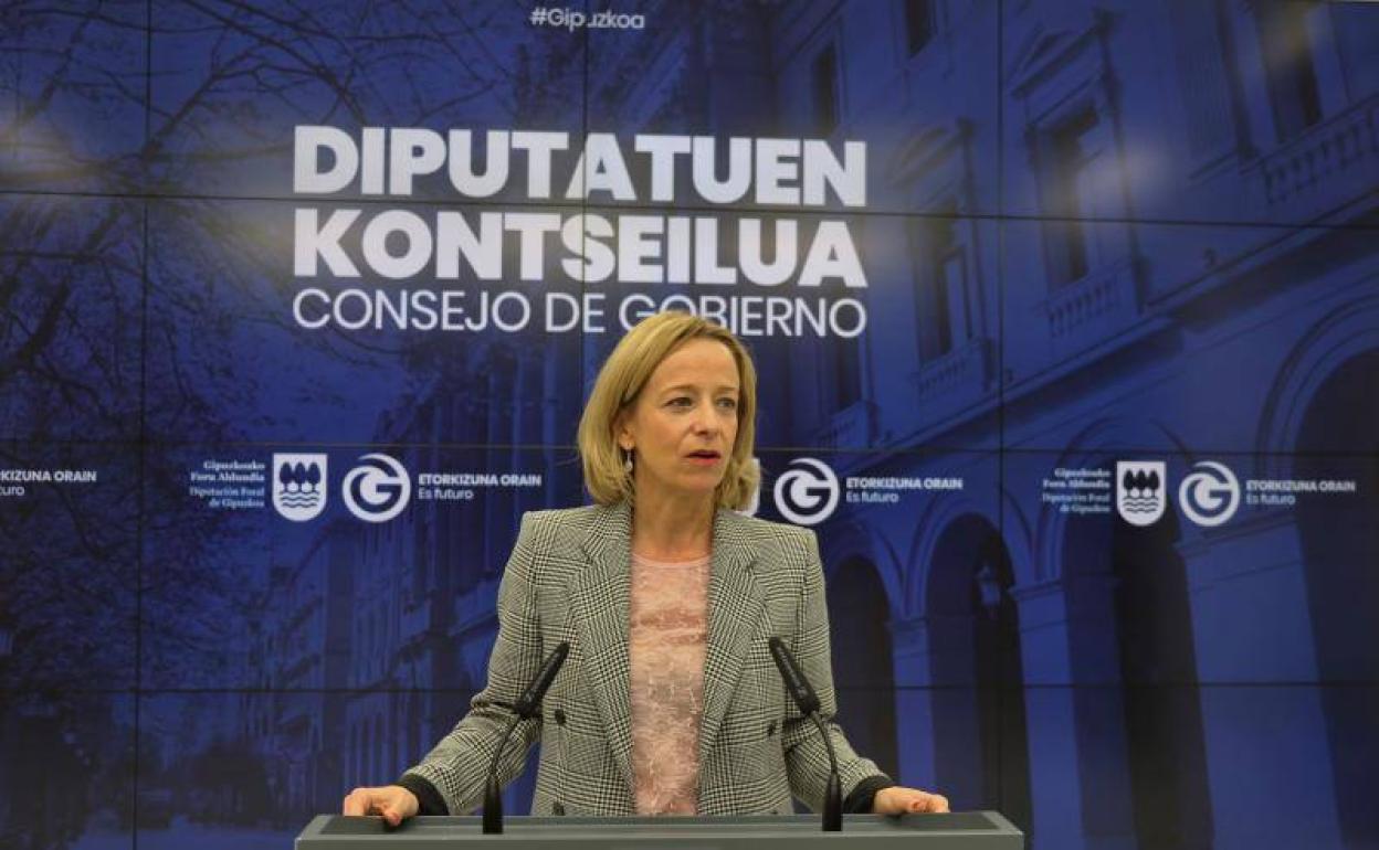 Eider Mendoza ha informado este martes sobre las decisiones adoptadas en el Consejo de Gobierno Foral.