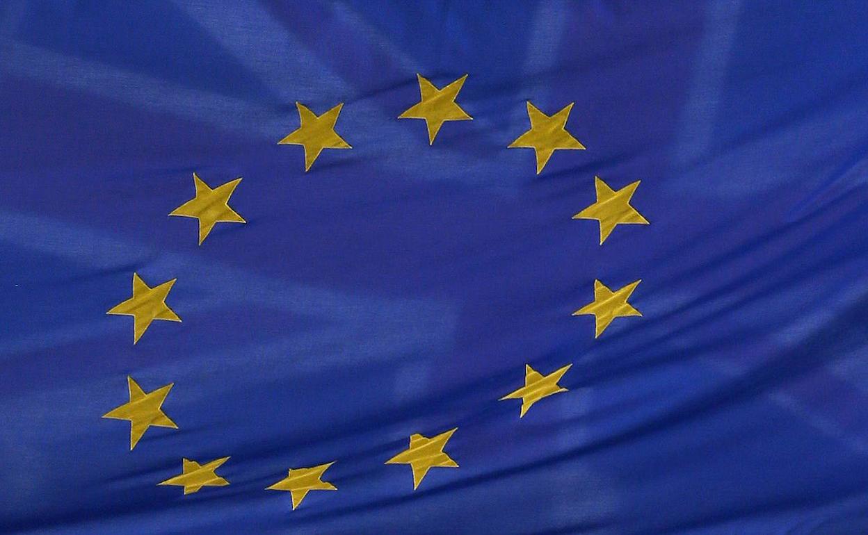 La bandera d ela Unión Europea. 