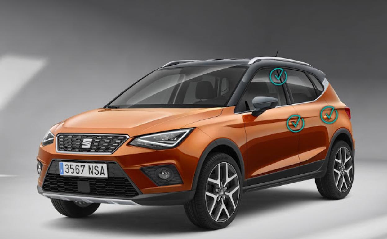 Puntos más usuales que se tocan en la carrocería 