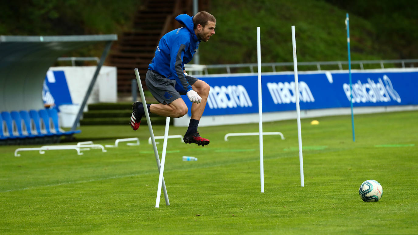 Fotos: Tercera sesión en Zubieta tras el parón por el coronavirus