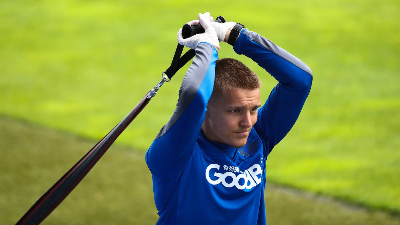 Fotos: Tercera sesión en Zubieta tras el parón por el coronavirus