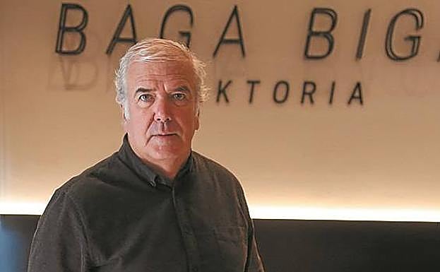 Javier Gurrutxaga, en su cervecería de Gros.