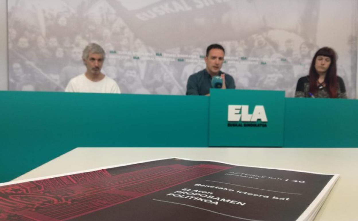 La rueda de prensa de este lunes.