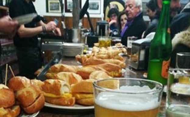 Las gambas a la gabardina del Paco Bueno