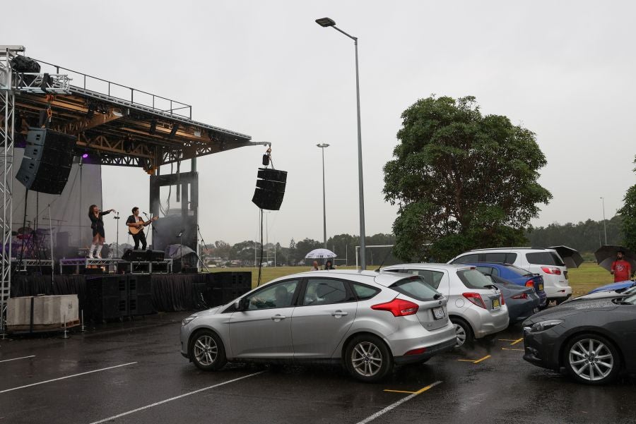 Concierto en modo 'drive-in' en Sidney. 