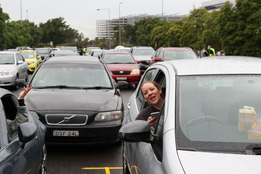 Concierto en modo 'drive-in' en Sidney. 