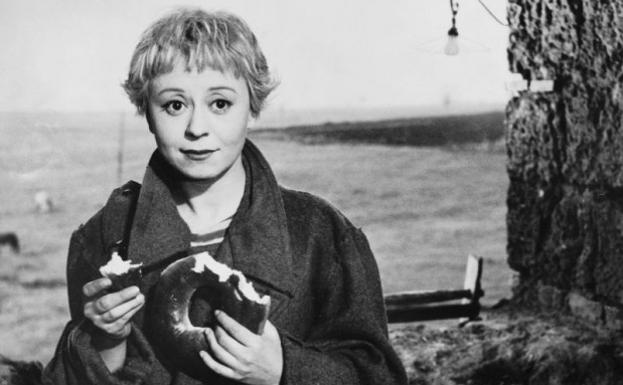 Giulietta Masina en 'La Strada'.