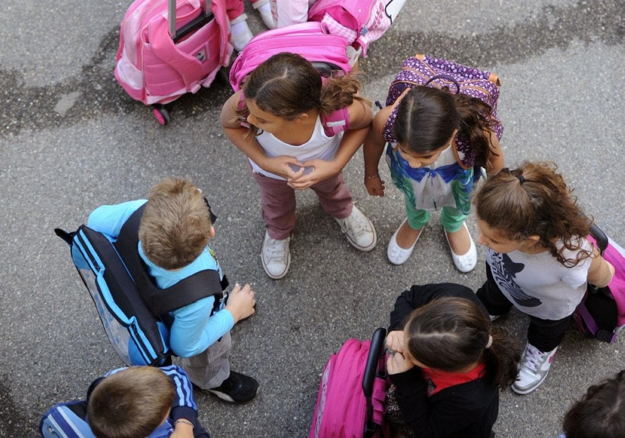 Aún no se podrán volver a repetir escenas como ésta en los centros escolares. 