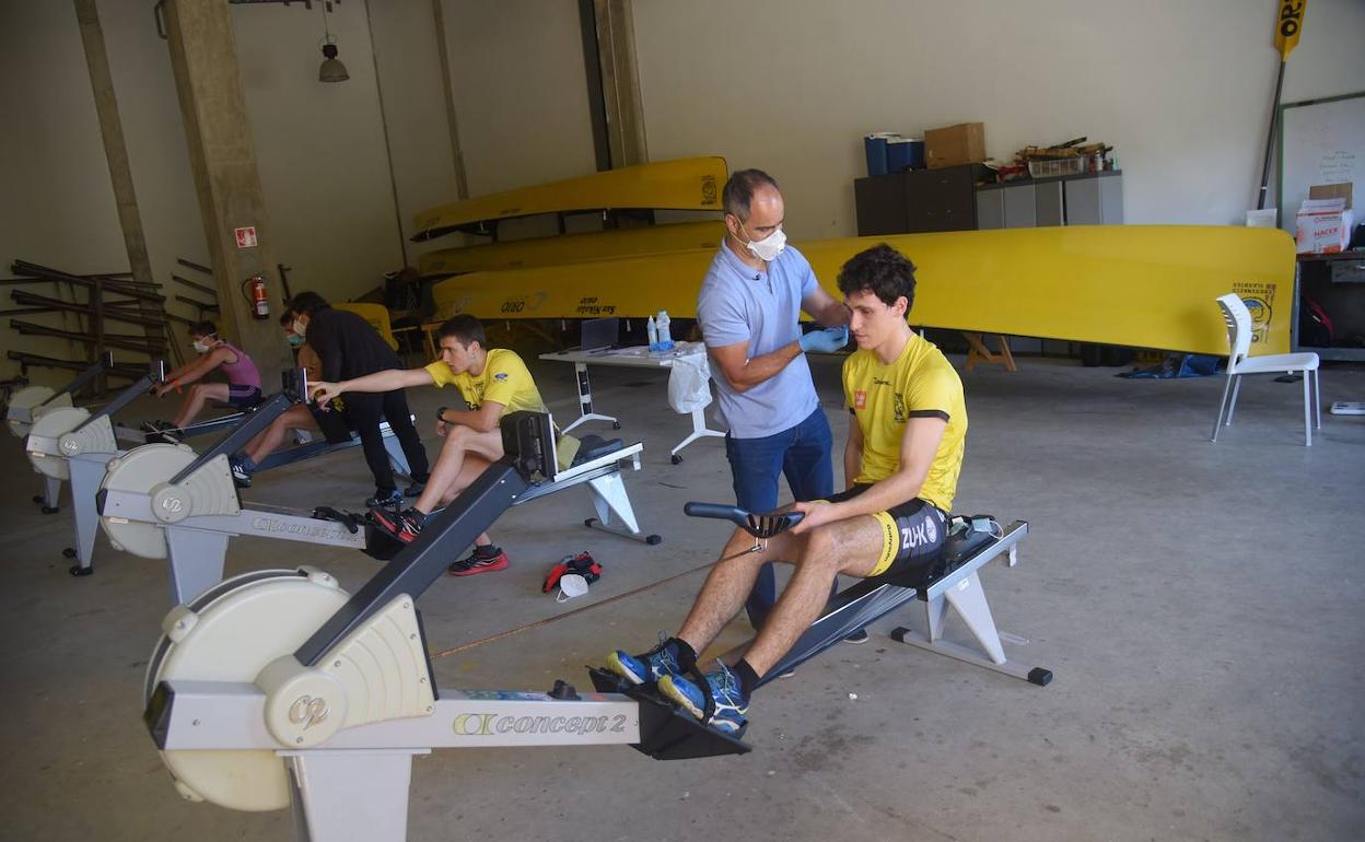 Los remeros de Orio pasan el test serológico. 