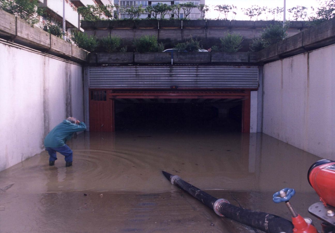 El 1 de junio de 1997 el agua anegó San Sebastián después de que cayeran 230 litros por metro cuadrado en apenas 12 horas