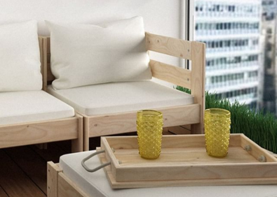 Imagen secundaria 1 - Balcones y terrazas decoradas con muebles de jardín