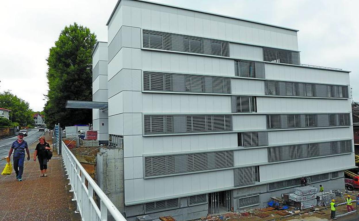 Aspecto del ambulatorio en construcción.