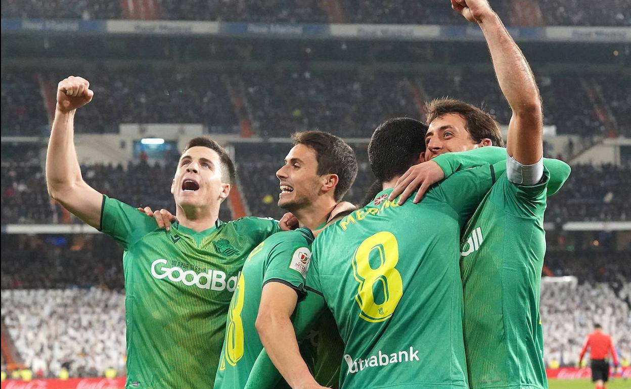 Cuartos de final de la Copa del Rey, cuando la Real se enfrentó al Real Madrid. 