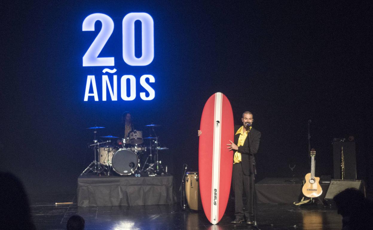 Pau Donés en Donostia, en su concierto de 2018.
