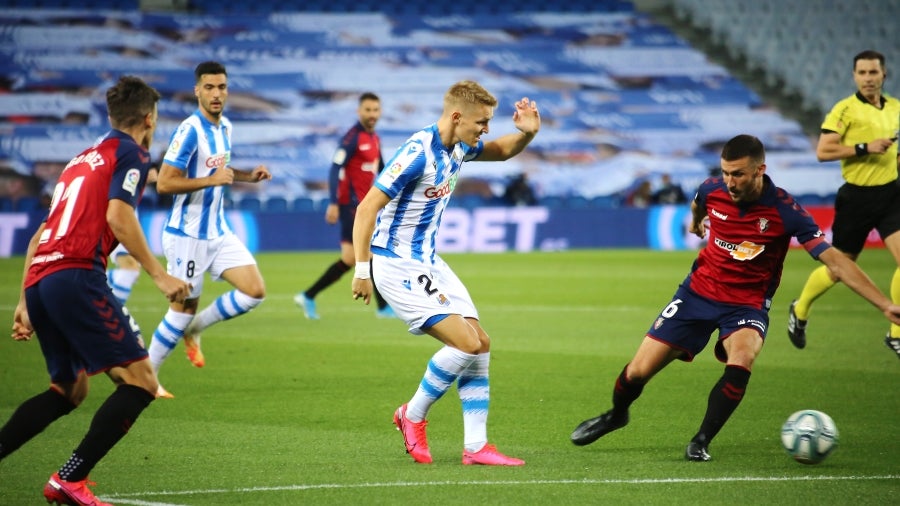 La Real Sociedad y Osasuna han jugado este domingo en el Reale Arena en la vuelta de LaLiga para ambos conjuntos