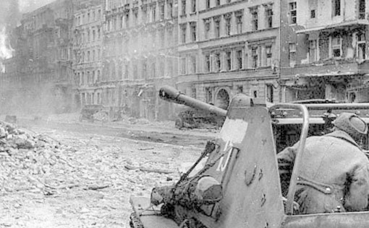 Toma de Berlín a finales de la Segunda Guerra Mundial, en 1945.