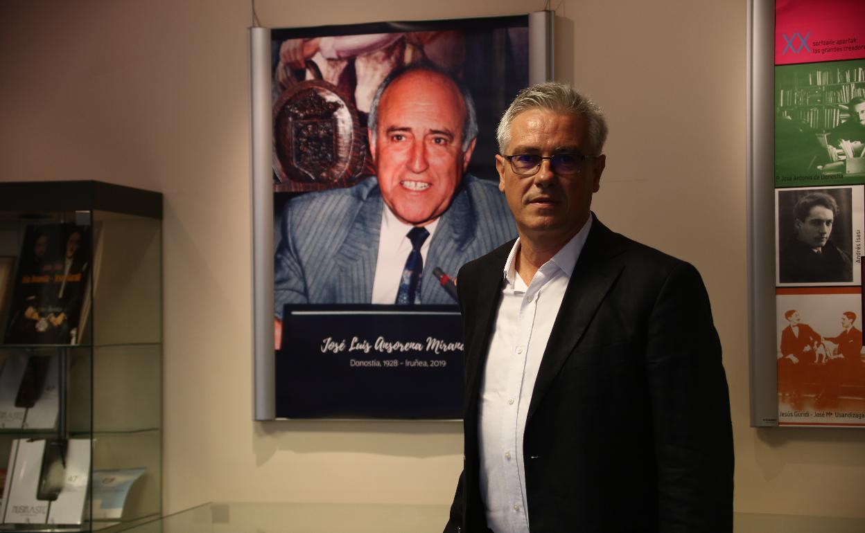 Pello Leiñena, esta mañana.