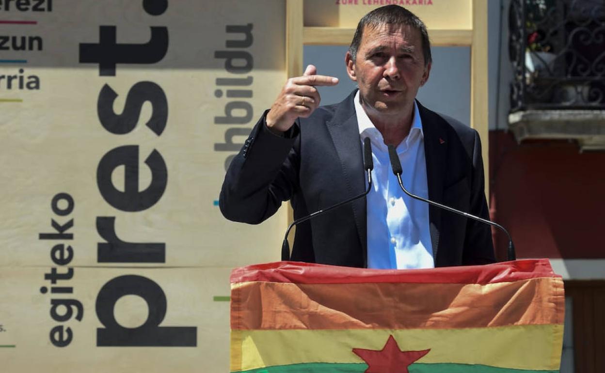 Otegi, este domingo en Agurain. 